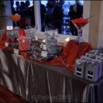 silver candy buffet wedding