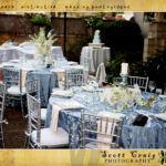 blue and silver reception