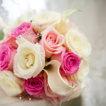 pink floral wedding bouquet