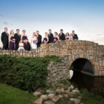 bridal party bridge photo