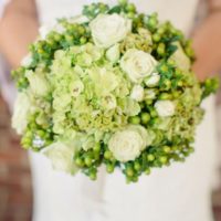 pantone greenery bridal bouquet
