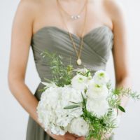 pantone greenery bridesmaid bouquet