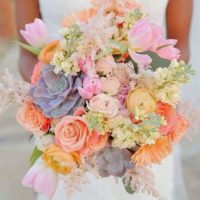 Spring wedding bouquet
