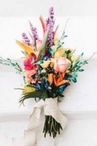 tropical pageant style bouquet