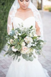 greenery atypical wedding bouquet