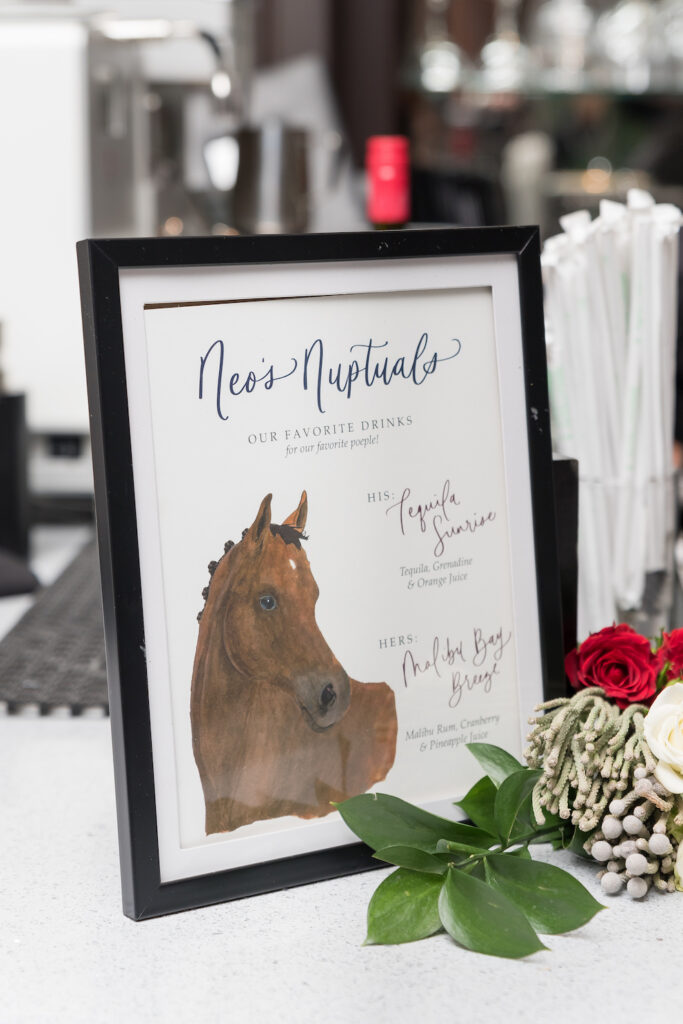 horse signature drink sign