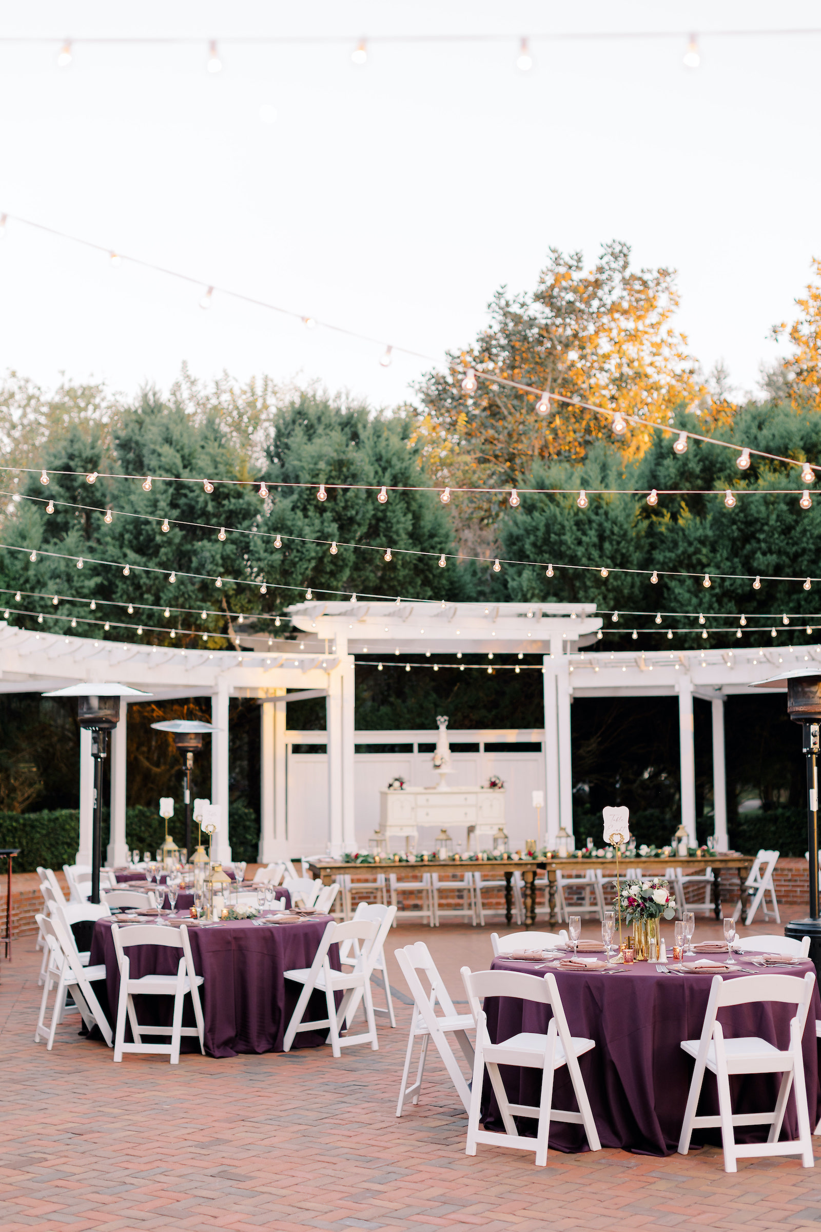 purple cypress grove wedding