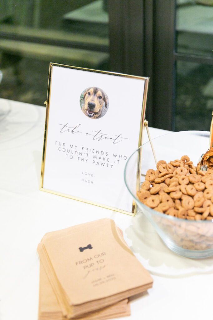 dog treat bar wedding