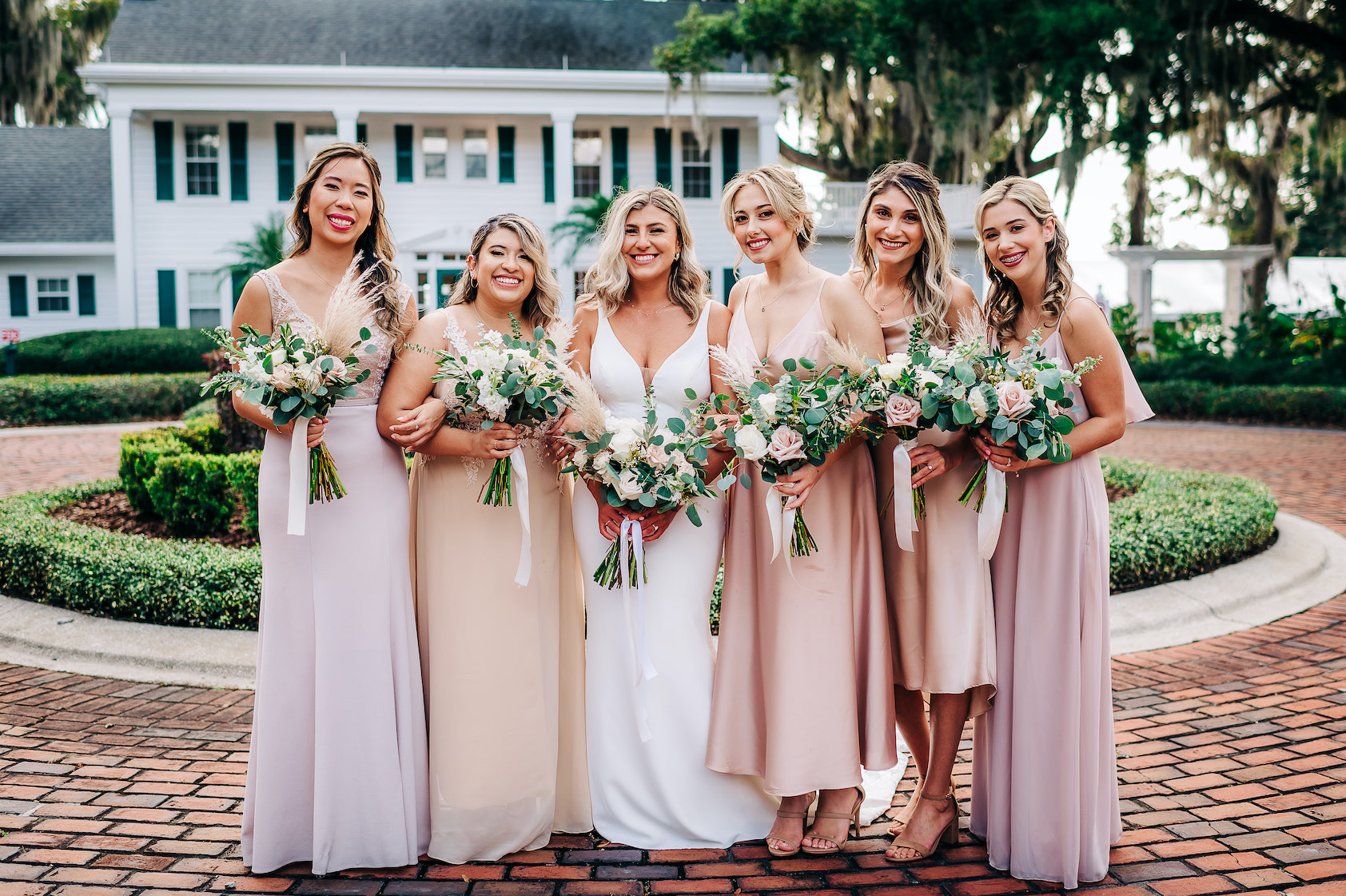 neutral bridesmaids dresses wedding