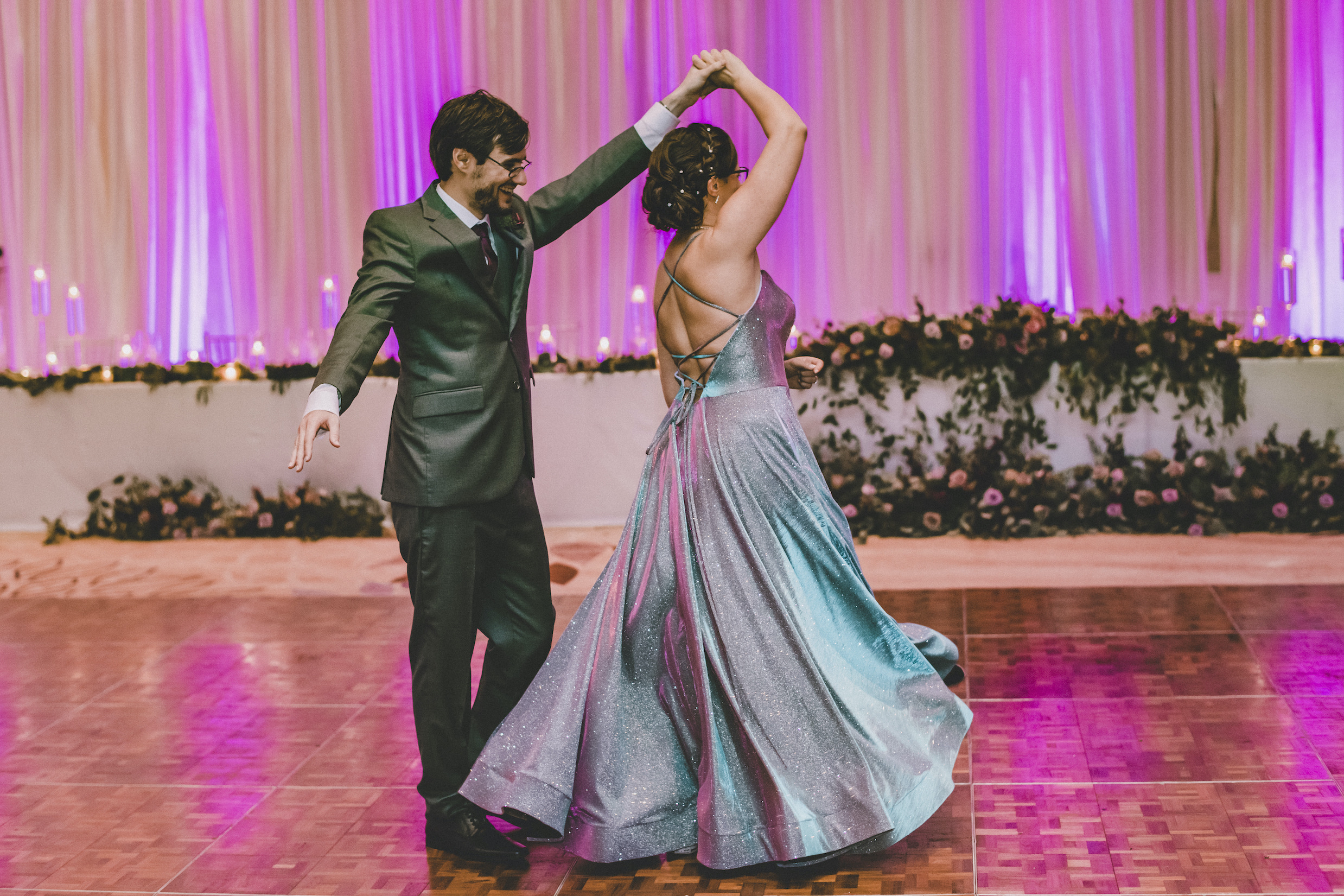 purple wedding dress orlando