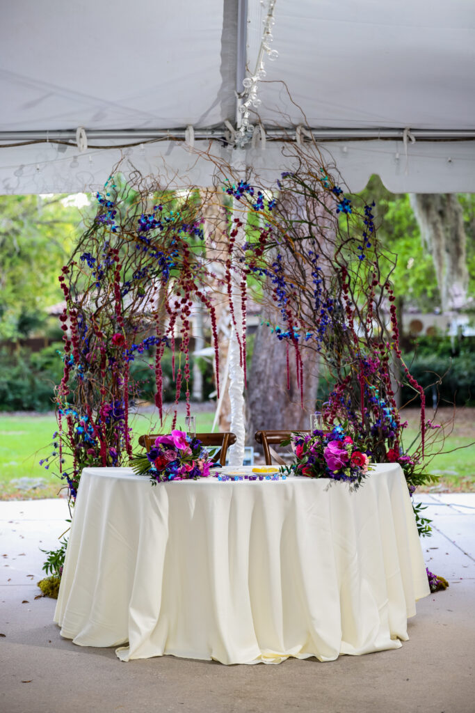 willow branch wedding decor