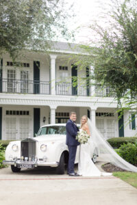 vintage rolls royce wedding car