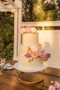 spring floral wedding cake
