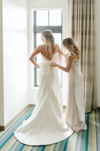 bow bridal wedding dress