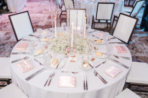 blush pink napkin wedding