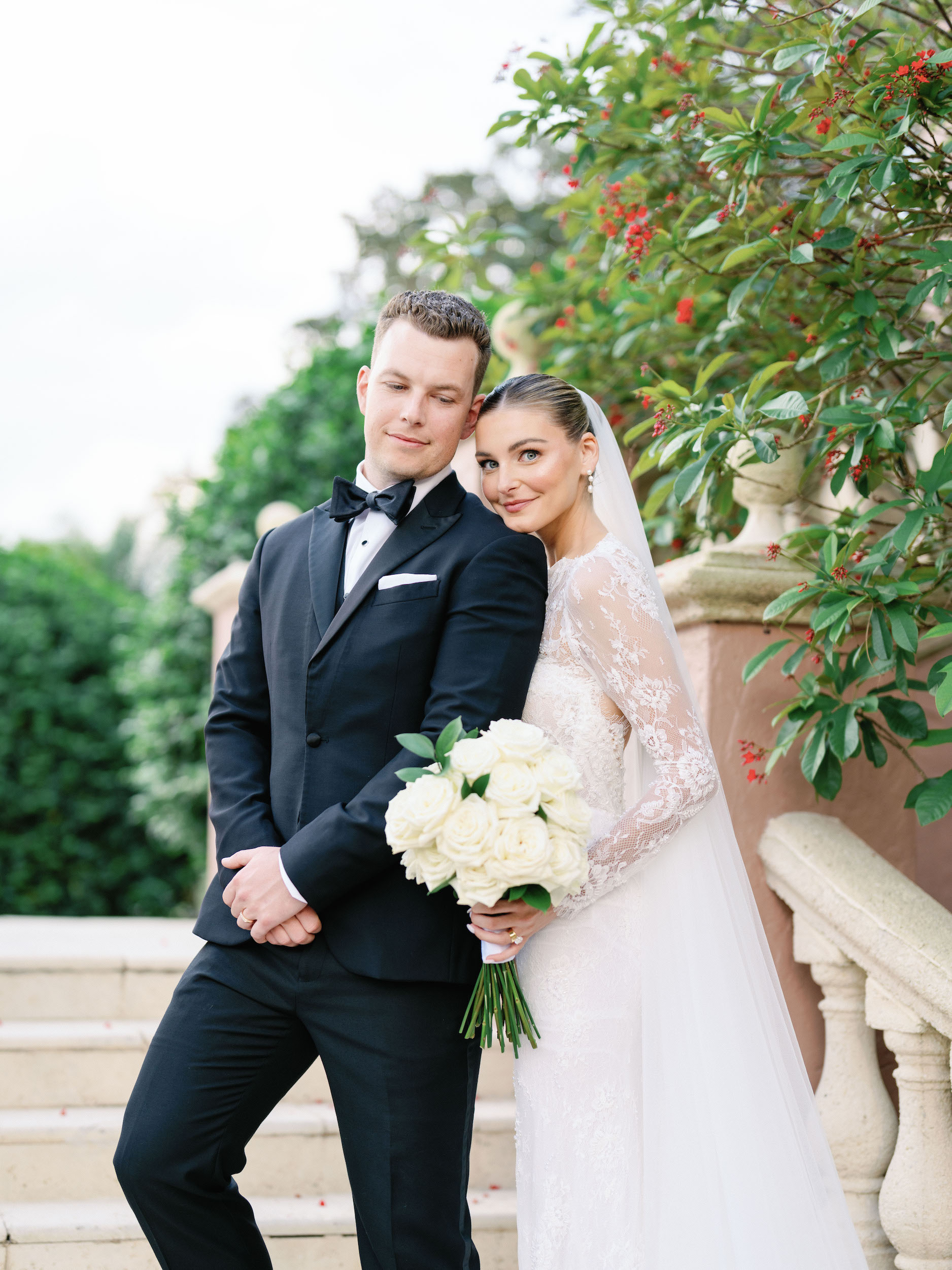 white lace wedding dress