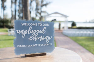 ceremony unplugged painted signage